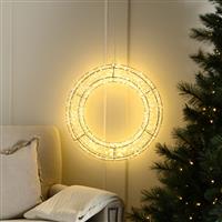 Christmas Decoration - Dewdrop Wreath - 1440 Warm White Led Lights