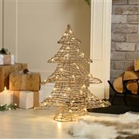 Christmas Decoration - Led Champagne Gold Tree - 60cm