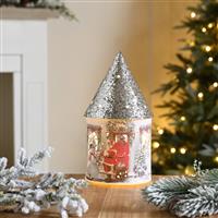 Christmas Decoration - Led Paper Santa and Snowman House