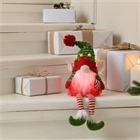 Christmas Decoration - Led Light Dangly Leg Elf Gonk