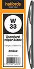 Halfords W33 Wiper Blade - Single