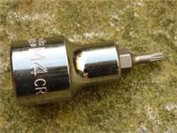 HALFORDS ADVANCED 4mm SPLINE SOCKET, TRIPLE SQUARE, 1/2" DRIVE, NEW.