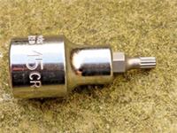 HALFORDS ADVANCED M4 AND M5 SPLINE SOCKETS, TRIPLE SQUARE, 1/2" DRIVE, NEW.