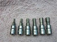 HALFORDS ADVANCED 6 PIECE HEX / ALLEN SET, 1/4" DRIVE, 3mm to 8mm.