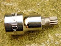 HALFORDS ADVANCED M10 SPLINE SOCKET, TRIPLE SQUARE, 1/2" DRIVE, NEW