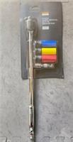 Halfords Advanced 5 Piece Wheel Remover Set 1/2" Drive Breaker Bar New