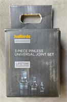 Halfords Advanced 3 Piece IMPACT Universal Joint Pinless 1/4 3/8 1/2 Drive