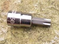 HALFORDS ADVANCED T50 SECURITY TORX SOCKET, 3/8" DRIVE, NEW.
