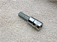 HALFORDS ADVANCED 6mm HEX / ALLEN SOCKET, 1/4" DRIVE, NEW.