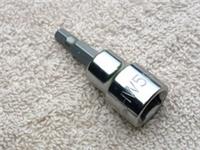 HALFORDS ADVANCED 5mm HEX / ALLEN SOCKET, 3/8" DRIVE, NEW.