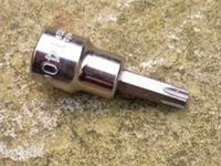 HALFORDS ADVANCED T40 SECURITY TORX SOCKET, 3/8" DRIVE, NEW.