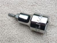 HALFORDS ADVANCED 4mm SPLINE SOCKET, TRIPLE SQUARE, 1/2" DRIVE, NEW.