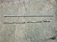 HALFORDS ADVANCED 4pc 1/4" DRIVE WOBBLE EXTENSION SET. 2", 4", 6" and 14".