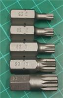 New Set Halfords Advanced Short Reach, 30mm Spline Bits 10mm Shank M5 - M12