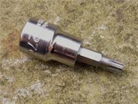 HALFORDS ADVANCED T27 SECURITY TORX SOCKET, 3/8" DRIVE, NEW.