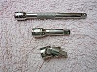 HALFORDS ADVANCED 1/4 DRIVE, 50mm, 100mm WOBBLE EXTENSION and UNIVERSAL JOINT.