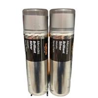 2 x Mercedes Brilliant Silver Metallic Spray Paint 300ml Cans Halfords