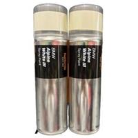 BMW ALPINE WHITE III SPRAY PAINT 300ML HALFORDS CANS x2