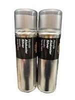 HONDA ALABASTER SILVER METALLIC SPRAY PAINT 300ML CANS HALFORDS X2