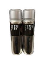 MINI WHITE SILVER METALLIC SPRAY PAINT 300ML HALFORDS CANS X2