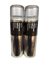 ROVER PLATINUM SILVER METALLIC SPRAY PAINT 300ML CANS HALFORDS X2