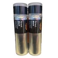 RENAULT BLACK SPRAY PAINT 300ML HALFORDS CANS x2