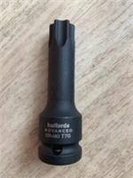 Genuine Halfords Advanced 1/2 inch Drive Impact Torx -CR-MO T70 ( 1 Piece )
