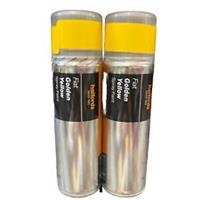 FIAT GOLDEN YELLOW SPRAY PAINT 300ML CANS HALFORDS x2