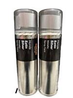 HONDA SATIN SILVER METALLIC SPRAY PAINT 300ML CANS HALFORDS X2