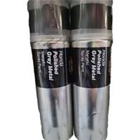 HONDA POLISHED GREY METAL METALLIC SPRAY PAINT 300ML HALFORDS CANS x2