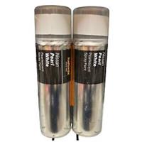 NISSAN PEARL WHITE PEARLESCENT SPRAY PAINT 300ML CANS HALFORDS X2.