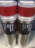 MERCEDES HYACINTH RED METALLIC SPRAY PAINT 300ML HALFORDS X2