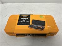 Halfords 22 Piece 1/4 Socket Set (B)