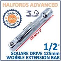 Halfords Advanced 1/2in Square Drive Wobble Extension Bar 125mm / 5" - Free P&P