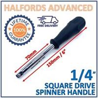 Halfords Advanced Spinner Handle 1/4" Drive - New - Free P&P -Lifetime Guarantee