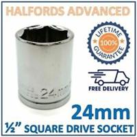 Halfords Advanced 24mm 1/2" Square Drive 6 Point Socket -New- Lifetime Guarantee