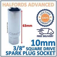 Halfords Advanced 3/8" Square Drive 10mm Spark Plug Socket (15mm) New - Free P&P