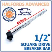 Halfords Advanced 1/2" Square Drive Breaker Bar - 440mm Long - Free Tracked P&P