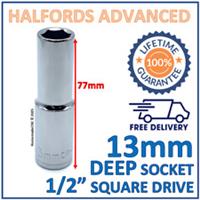 Halfords Advanced 13mm 1/2" Square Drive 6 Point Deep Socket -Lifetime Guarantee