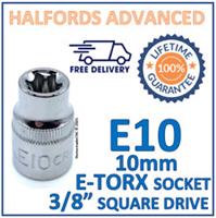 Halfords Advanced 3/8" Drive E10 E-Torx Socket - Free P&P - Lifetime Guarantee