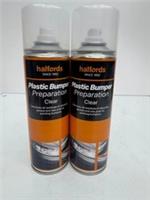 PLASTIC BUMPER PREPARATION CLEAR SPRAY 300ML HALFORDS pack 2