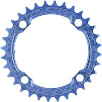 Race Face 1X Narrow Wide Single Chainring 104 Bcd, 34T, Blue