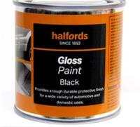 10 X HALFORDS BLACK GLOSS ENAMEL PAINTS 250ml