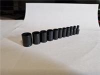 Set of 11 Halfords Advanced 1/4 drive standard 6 point sockets 4-14mm BLACK