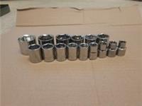 Halfords Advanced 3/8 Drive 6 Point Socket set - 8-24mm 16 pieces tools New