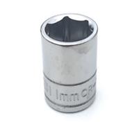 11mm Halfords Advanced shallow chrome socket 6 pt 1/4" drive dr. tool