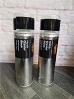 HONDA CRYSTAL BLACK PEARLESCENT SPRAY PAINT 300ML HALFORDS CANS X2