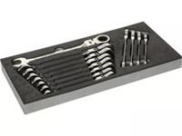 Halfords Advanced 12-Piece Ratchet Spanner Set Modular Tray Lifetime Guarantee