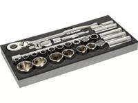 Halfords Advanced 26-Piece V2" Socket Set Modular Tray | Lifetime Guarantee