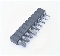 Halfords Screwdriver bit set PZ PoziDriv & Flat slot bade 1/4" hex PZ3 PZ2 PZ1